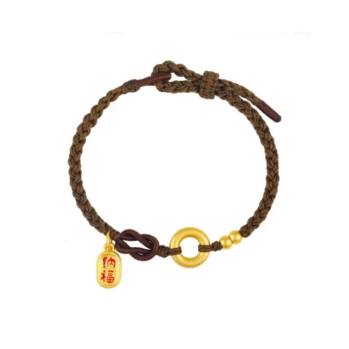 Yu Oval Bangle Хлопок Браслет Шнурки Унисекс