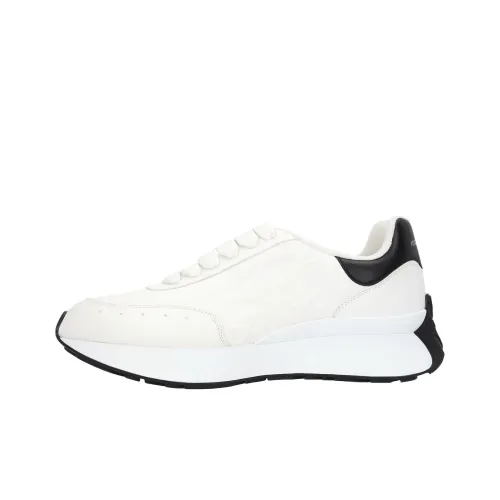 Alexander McQueen Sprint Runner Low Топ Спортивная повседневная обувь Женская Белая