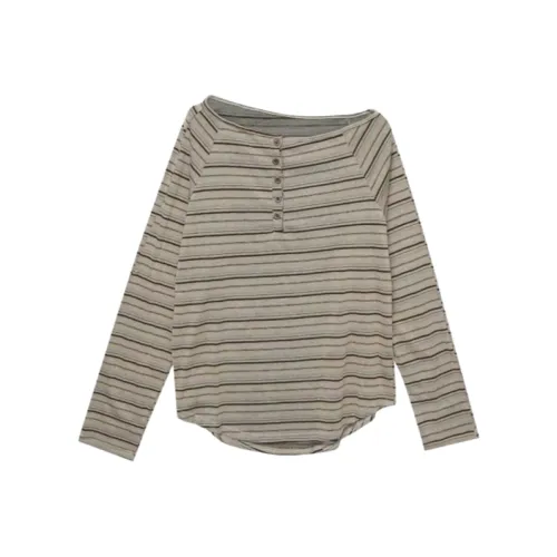 Wang Leshi Хаки Женские T-рубашки