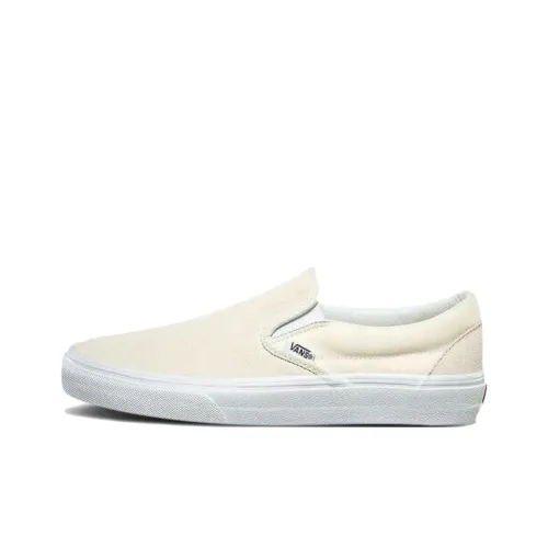 Vans CLASSIC Slip-On Low Top Скейтборд Кроссовки Мужские Бежевые
