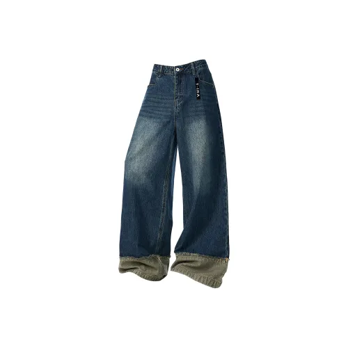 T IRA Синий Без Бренда Застежка Унисекс Джинсы