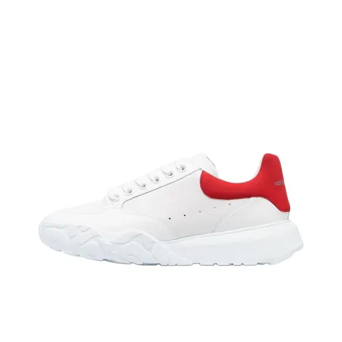 Alexander McQueen Court Trainer Low Топ Повседневная обувь Мужская Белый Красный