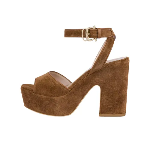 Pollini MOKA One Ремешок Сандалии 11 см Женские Коричневый