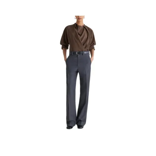 Lemaire Темный каштаново-коричневый женские рубашки