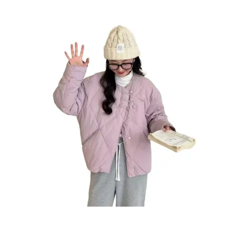 BONAS Фиолетовый Женские пуховики