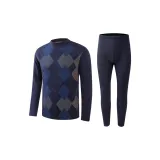 Темно-синий, синий, узор в форме ромба