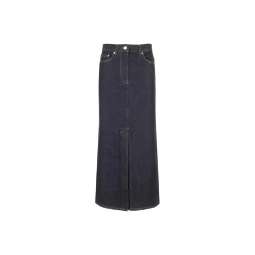 Loulou De Saison Деним Длинная Юбка Женская