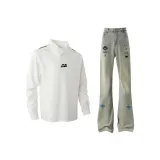 Комплект одежды (Белый топ + Желтый грязный низ)