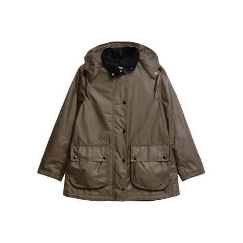 BARBOUR Морской зеленый Женские парки