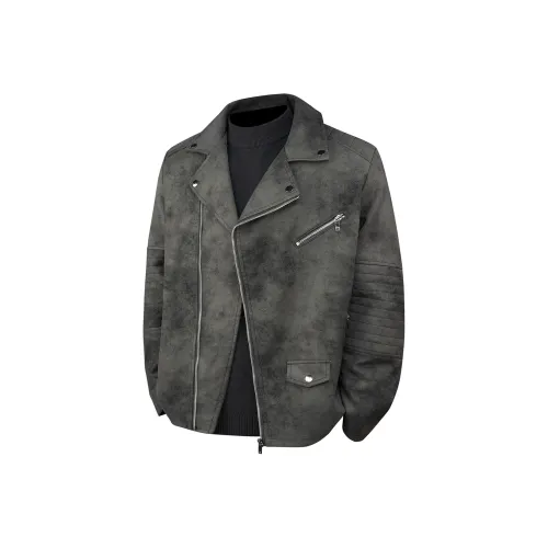 LH HOMME Мужские кожаные куртки