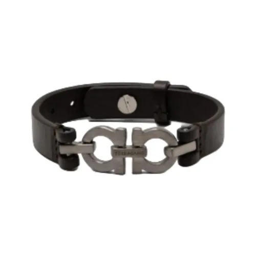 FERRAGAMO Телячья кожа Браслеты Мужской Темно-коричневый
