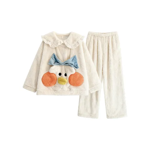 O'MESIK Абрикос Женские Пижамные Комплекты