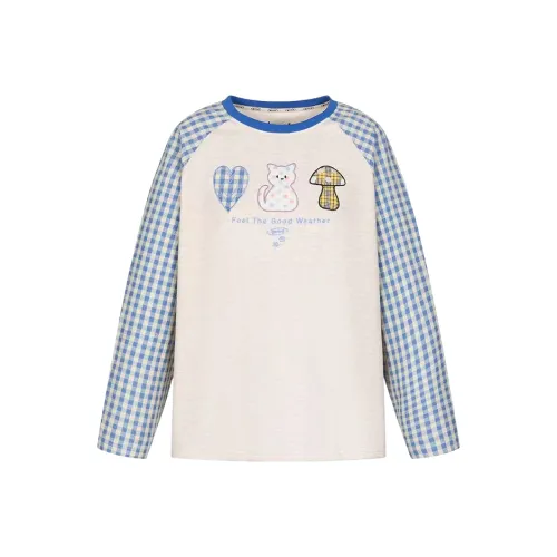 Wang Leshi Серые Женские T-рубашки