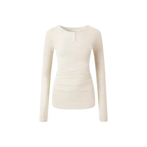 WANGLAISHI Экрю Женские T-рубашки