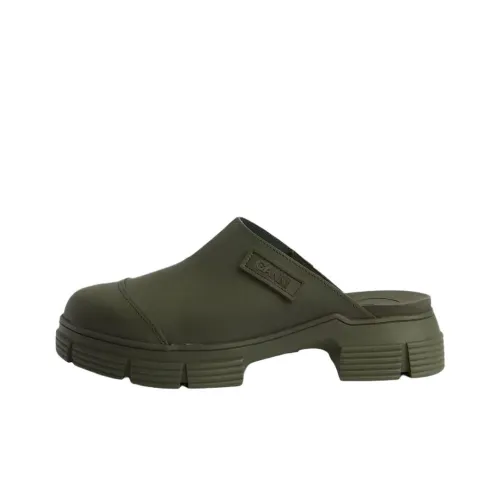 GANNI Повседневная обувь Женская Темно-зеленая