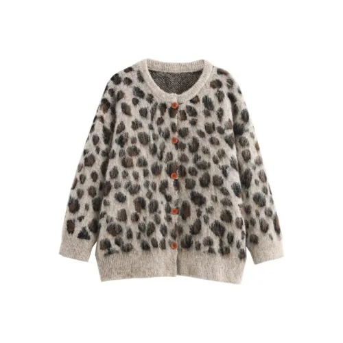 Icicofficial Леопардовый принт Трикотаж Женские Трикотаж