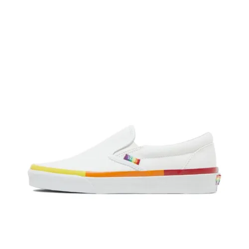 Vans CLASSIC Slip-On Скейтборд Кроссовки Мужские Белые