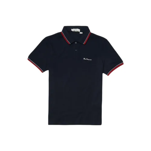 BEN SHERMAN Мужская поло рубашка синего цвета