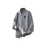 Серый кардиган