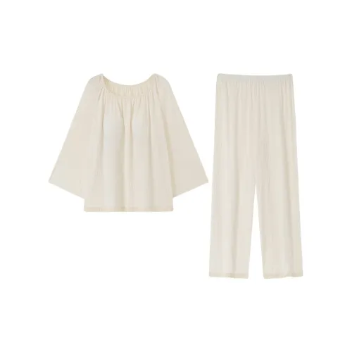 Qian Rise Абрикос Женские Пижамные Комплекты