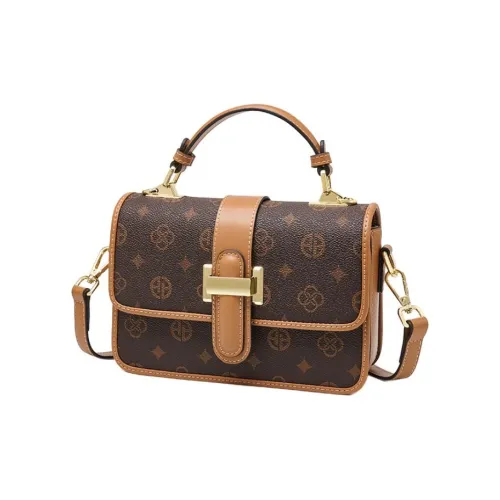 AOKANG PVC Сумка Стандартная Женская Кофейная Экрю