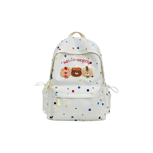 Kaka Tree Нейлон Рюкзак Стандартный Женские Белый Черный Розовый Синий