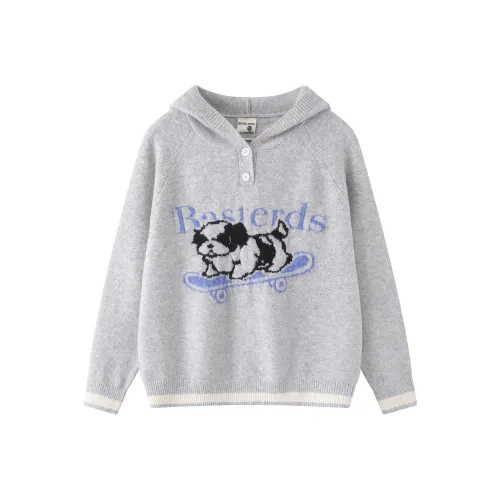 BEAR UNION Светло-серый Унисекс Трикотаж