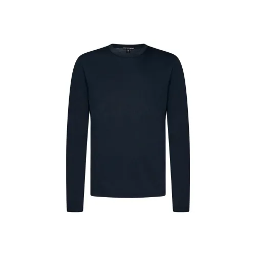 JAMES PERSE Мужская рубашка T морского синего цвета