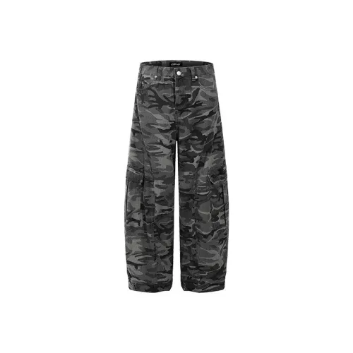 WELTER EXPERIMENT Камуфляж Унисекс Джинсы