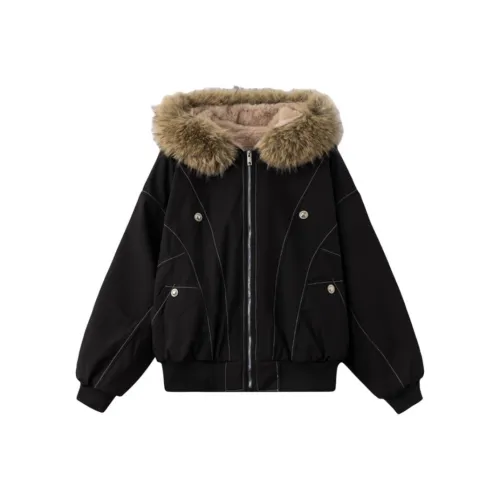 IQC Черный Женский Пуховик