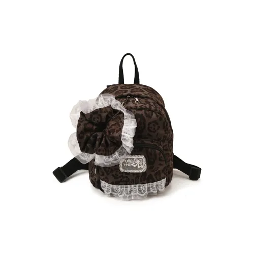 RIVMIND Замша Рюкзак Женские Кофейный Коричневый