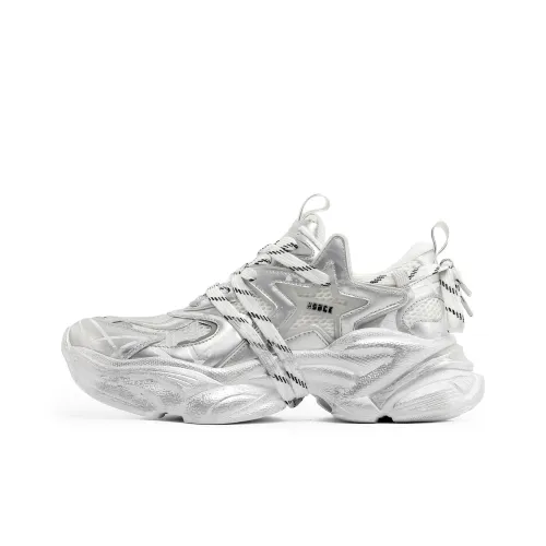 B.DUCK Collaboration SKYLINE Series Толстая подошва Низкий топ Унисекс