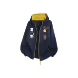 Темно-синий, синий и желтый цвет [тяжелый полиэстер-хлопок]