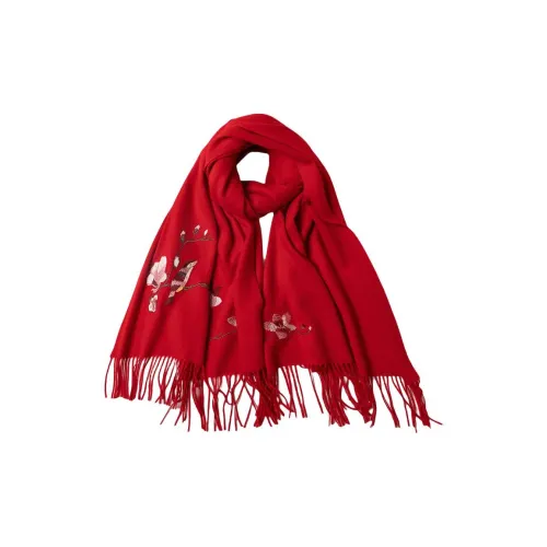 Red Bean Wool Knit Шарфы Унисекс