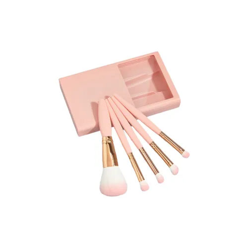 Geanno 5 шт Кисть для макияжа Путешественный Набор с Зеркальцем Мягкие Волосы Щетка для Пудры Кисти для Тени для век Детали