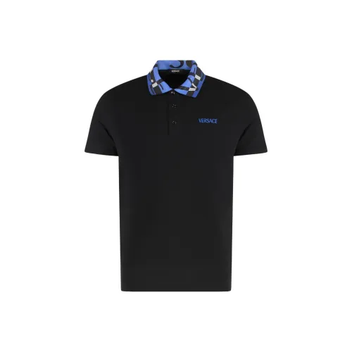 VERSACE Мужская черная поло
