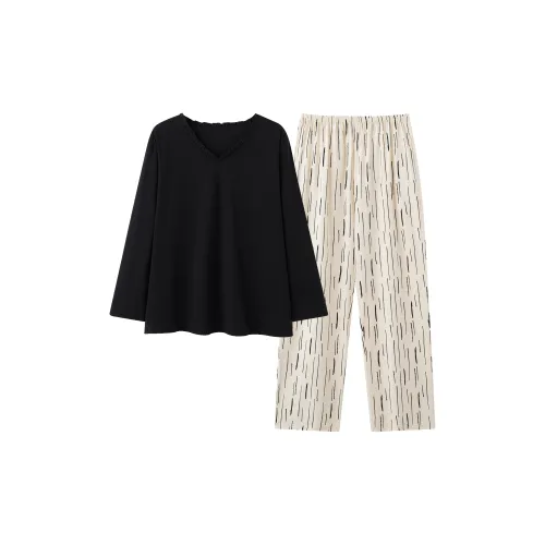 Shivs Домашний Комплект Женская Черный