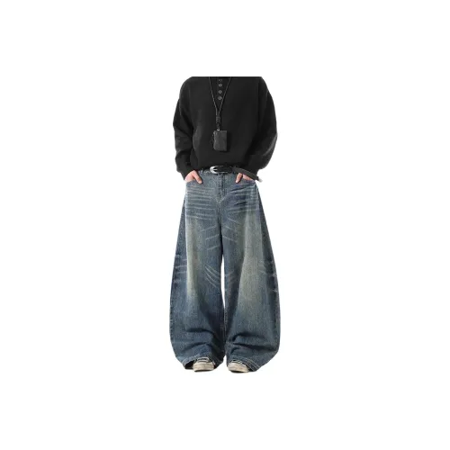 GEOGRE ALEX Синий Унисекс Джинсы