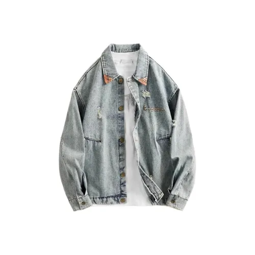 WJBS Синий Унисекс Джинсовые куртки