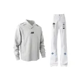 Одежда Набор (Бело-серый вереск Топ + Белый Низ)