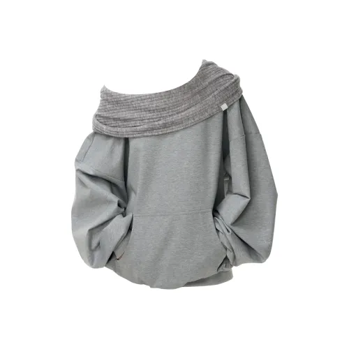 GRAYISMOON Серый Женский Свитшот