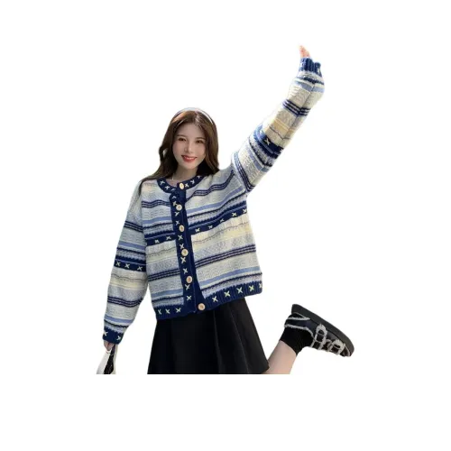 REMOULD Синий [Улучшенный Ручной Вышивка] Женские Трикотаж