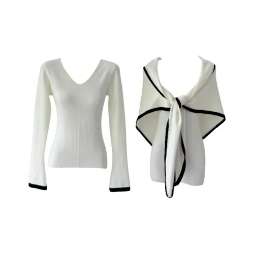 POPO.INFO Белый Женские Повседневные Костюмы