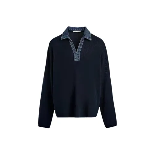 ZARA Морской Синий Мужская Рубашка Поло