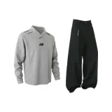 Одежда Набор (Серый топ + Черный низ)