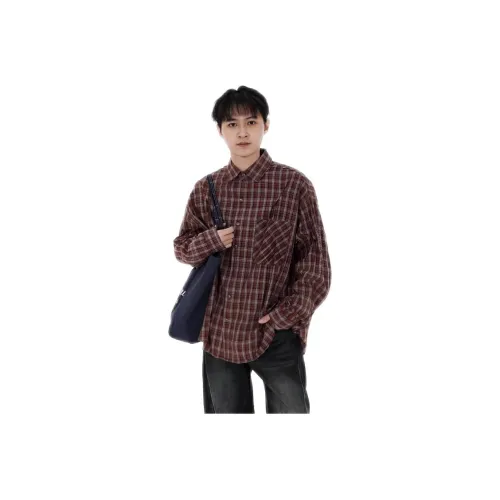 ENPofficial Длинный рукав рубашка пальто мужской