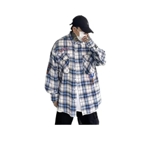 ENPofficial Длинный рукав рубашка пальто мужской