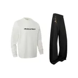 Комплект одежды (Белый топ + Черный низ)