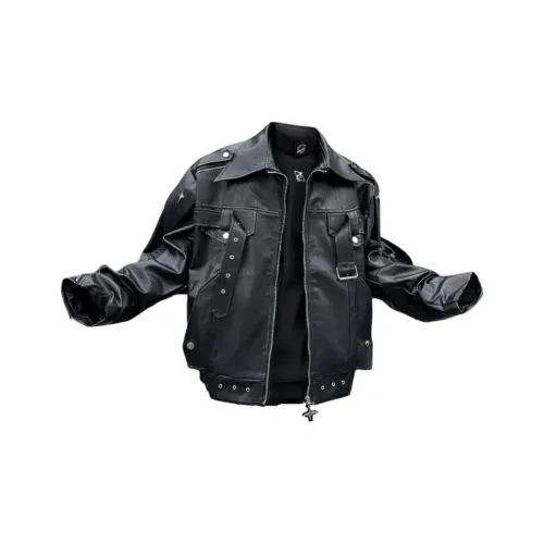 BANKONGSHAN Кожа Куртка Унисекс