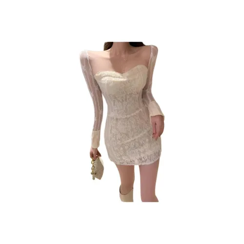 XIANSINIAO Длинное платье с длинными рукавами женское